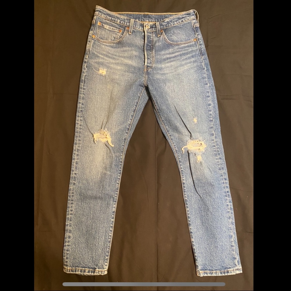 Levi’s Distressed 505’s